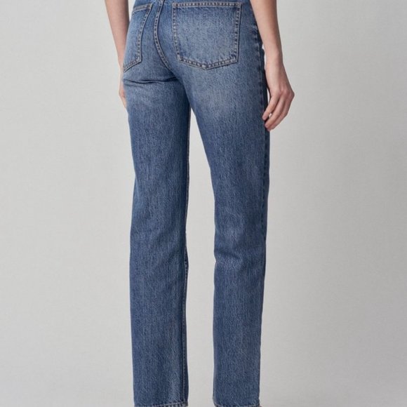 NWT Co Collections Blue Straight-Leg Jeans, Size 25 - Picture 5 of 6